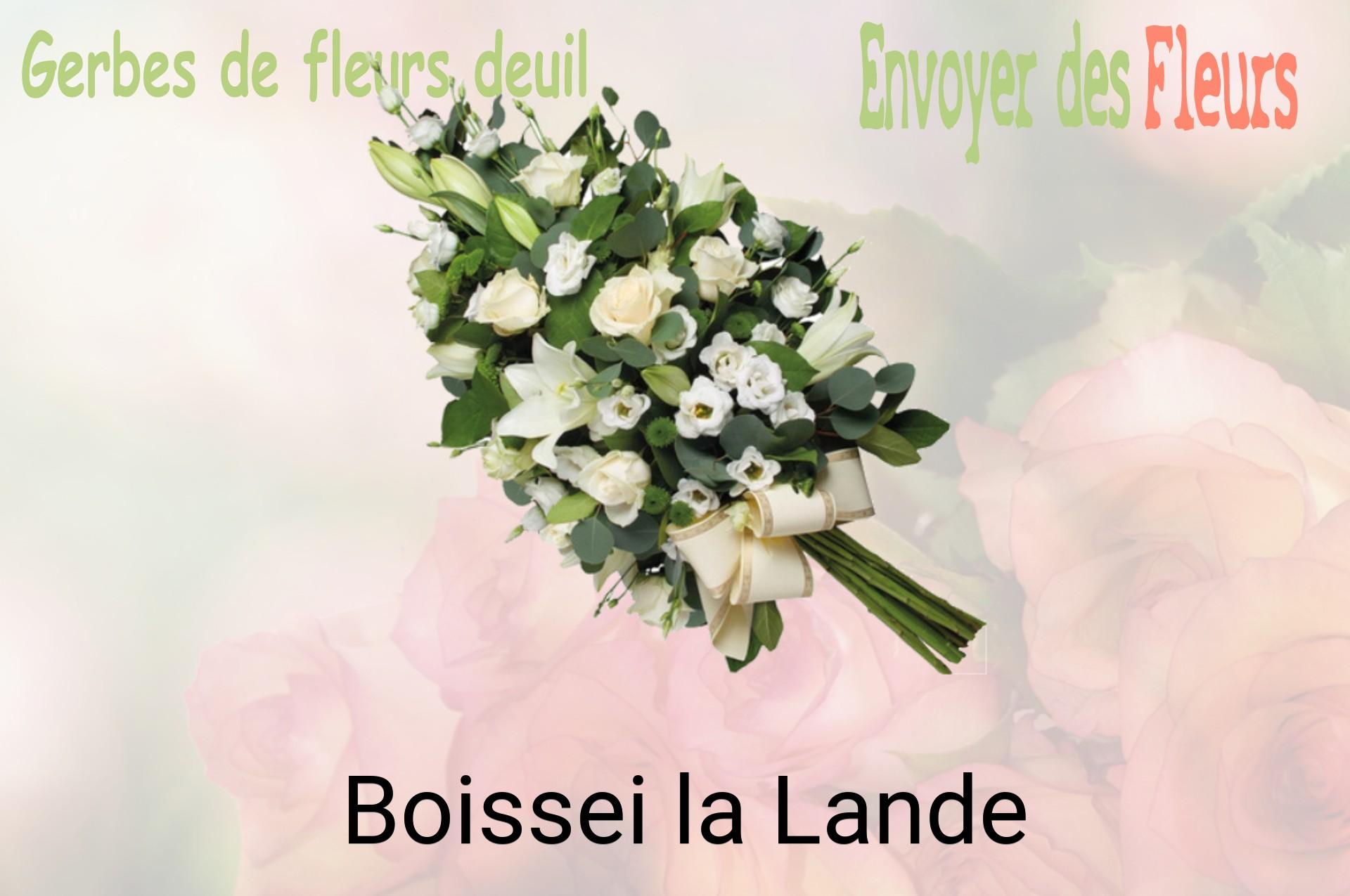 Gerbe de fleurs de deuil livrée à Boissei-la-Lande